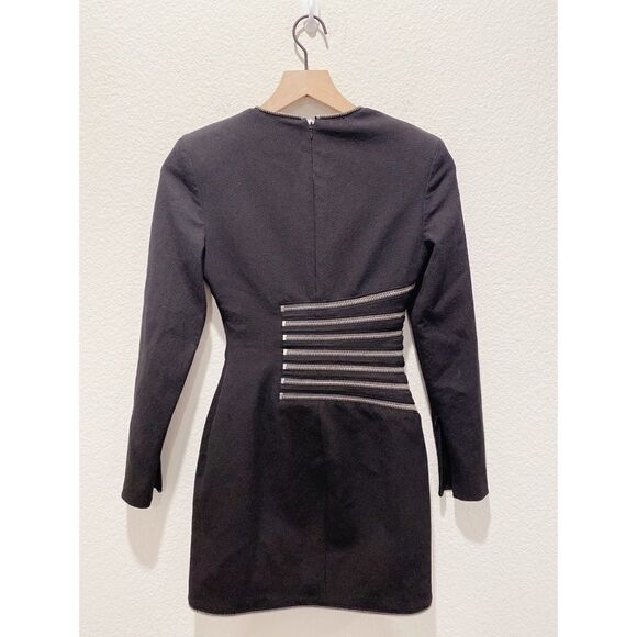 Alexander Wang Long sleeve sunburst zip dress size US4 - Picture 9 of 15